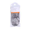 Kenney Chrome Silver Steel Shower Curtain Rings 12 pk