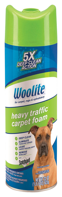 Woolite Heavy Traffic Fresh Scent Carpet Cleaner 22 oz Foam