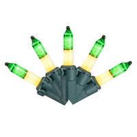 Celebrations LED T5 Dark Green/Gold 70 ct Two-Tone Christmas Lights 17.25 ft.
