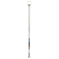 Zenna Home Shower Tension Rod 72 in. L Brushed Nickel Silver