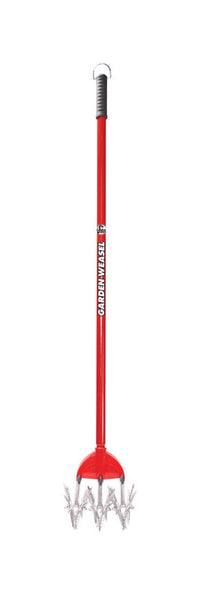 Garden Weasel 3 Tine Steel Rotary Hand Cultivator 55 in. Steel Handle - Deal of The Week