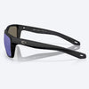 Costa Broadbill II Men's Matte Black Frame Blue Mirror Lens Polarized Sunglasses