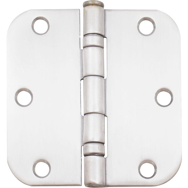 Ball Bearing Hinge, 3-1/2 Inches, 5/8" Radius Corner, Bulk Pack (100 Each), Satin Stainless Steel by Stone Harbor Hardware