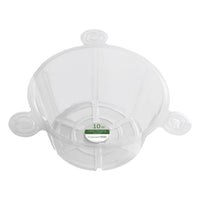 Crescent Too 5 in. H X 10 in. D Polyethylene Hanging Basket Drip Pan Clear (Pack of 25)