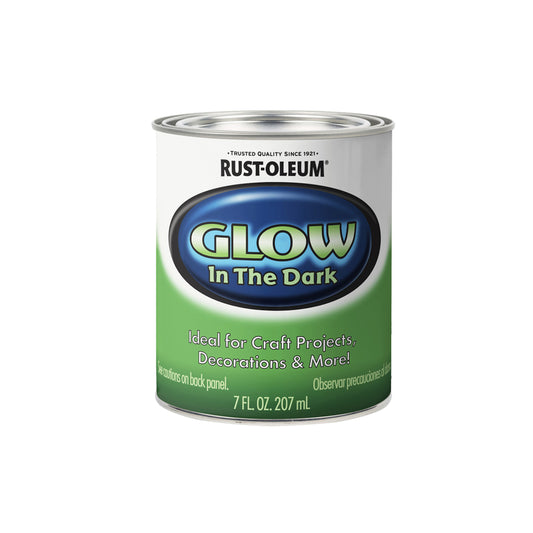 Rust-Oleum Specialty Glow in the Dark Flat Luminous Water-Based Glow-in-Dark Paint Interior 8 oz