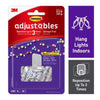 3M Command Adjustables Small Brushed Clear Plastic 6.75 in. L Clip 0.5 lb 14 pk