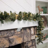 Celebrations 9 ft. L LED Prelit Multicolored Mixed Pine Garland