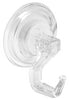 iDesign 2.8 in. H X 2 in. W X 2 in. L Clear Robe Hook