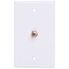 Monster Cable Just Hook It Up White 1 gang Plastic Coaxial Wall Plate 1 pk (Pack of 6)
