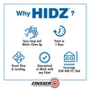 Zinsser HIDZ White Flat Water-Based Primer and Sealer 1 qt (Pack of 4)