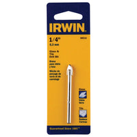Irwin 1/4 in. X 4 in. L Carbide Tipped Glass/Tile Drill Bit Straight Shank 1 pk