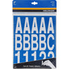 Hillman 2 in. White Vinyl Self-Adhesive Letter and Number Set 0-9, A-Z 205 pc (Pack of 6)
