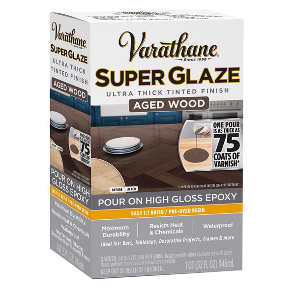 Varathane Super Glaze High-Gloss Aged Wood Glaze 1 qt -Pack of 3