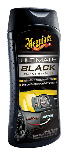 2-Pk) Meguiar's Car Auto ULTIMATE BLACK Plastic Trim Vinyl