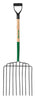 True Temper 46.25 in. 10 Tine Steel Rake Wood Handle