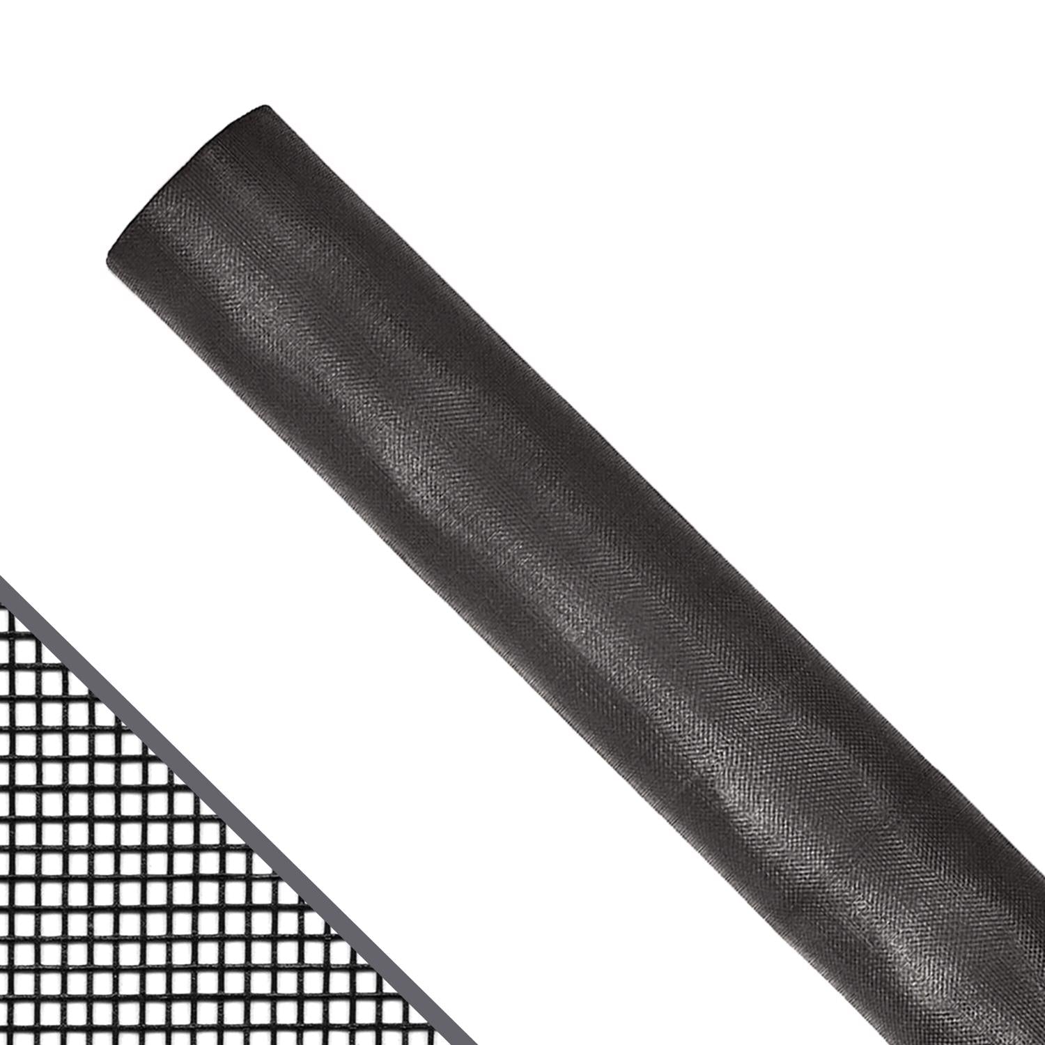 ADFORS 60 in. W x 100 ft. L Charcoal Fiberglass Insect Screening - Ope ...