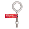 Hampton 3/8 in. x 4 in. L Stainless Steel Eyebolt Nut Included (Pack of 5)