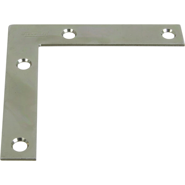 117BC Soporte de esquina plano de 3-1/2" x 5/8" - Zincado
