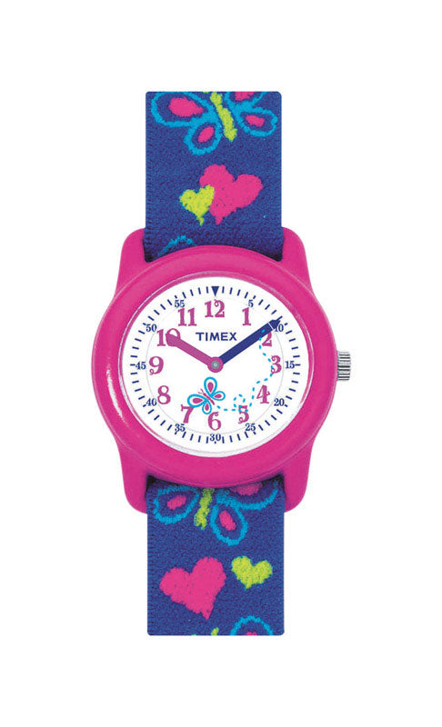 Timex Child's Round Pink/Purple Analog Watch Water Resistant