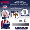 Valley Forge American Flag Kit 36 in. H X 60 in. W