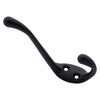 National Hardware Medium Matte Black Metal 3.30 in. L Heavy Duty Garment Hook 35 lb 1 pk (Pack of 4)