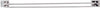 Decko Chrome Silver Twin Towel Bar 24 in. L Steel