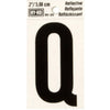 Hy-Ko 2 in. Reflective Black Vinyl Letter Q Self-Adhesive 1 pc. (Pack of 10)