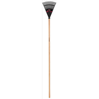 Truper Tru-Tough 54.5 in. 15 Tine Poly Shrub Rake Wood Handle (Pack of 6)