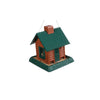 North States Log Cabin Wild Bird 1 lb Plastic Log Cabin Hopper Bird Feeder 4 ports (Pack of 2)