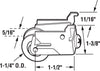 Prime-Line 1-1/4 in. D X 0.69 in. L Nylon/Steel Roller Assembly 1 pk