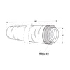 Imperial R6.0 25 ft. L X 4 in. D Silver Poly Duct