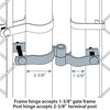 Yardlink Steel Drive Gate Hardware Set 1 pk - Open Box