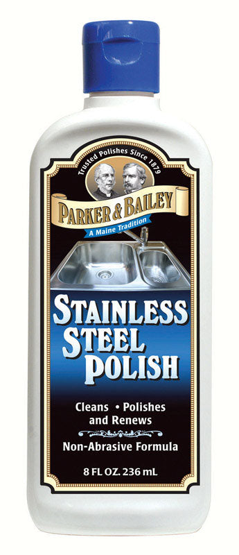Parker & Bailey Mild Scent Non-Abrasive Stainless Steel Polish Cream 8 oz. (Pack of 6)