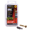 Hillman POWERPRO ONE No. 8  S X 1-1/2 in. L Star Flat Head Multi-Material Screw  (Pack of 5)