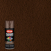 Krylon K02785007 12 Oz Cocoa Brown Hammered Fusion All-In-One Spray Paint (Pack of 6)