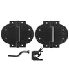 National Hardware Arched 5-11/32 in. L Black Steel Gate Hardware Kit 1 pk