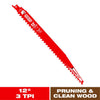 Diablo Demo Demon 12 in. Carbide Tipped Pruning & Clean Wood Reciprocating Saw Blade 3 TPI (Pack of 5)