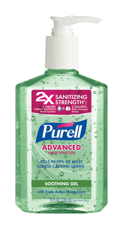 Purell Aloe Liquid Hand Sanitizer 8 oz. (Pack of 12)