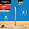 Hillman Power Pro No. 8  x 3 in. L Star Trim Screws 1 lb.