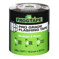 FrogTape Pro Grade 6 in. W X 75 ft. L Tape Flashing Tape Black (Pack of 8)