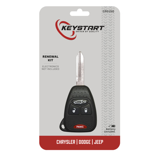 KeyStart Renewal KitAdvanced Remote Automotive Replacement Key CP015 Double For Mopar
