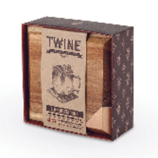 Twine Old Kentucky Home Brown Wood Coasters (Pack of 4)