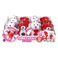 Shawshank LEDz Teddyroos Valentines Keychain Assorted 12 pc (Pack of 12)