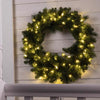 Celebrations Platinum 36 in. D LED Prelit Warm White Mixed Pine Christmas Wreath