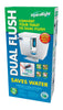 Danco Hydroright Plastic 3-1/2 in. W Dual Flush Converter