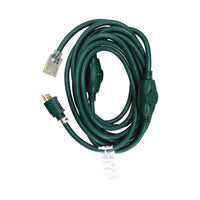 Projex Indoor or Outdoor 25 ft. L Green Triple Outlet Cord 14/3