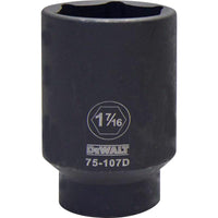 DeWalt 1-7/16 in. X 1/2 in. drive SAE 6 Point Deep Impact Socket 1 pc