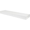 High & Mighty 2 in. H X 24 in. W X 6 in. D White Wood Floating Shelf (Pack of 2)