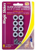 Magic Sliders Gray Plastic Floor Slide 8 pk