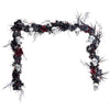 Celebrations Red 50 ct 9 ft. LED Skull Garland Halloween Decor